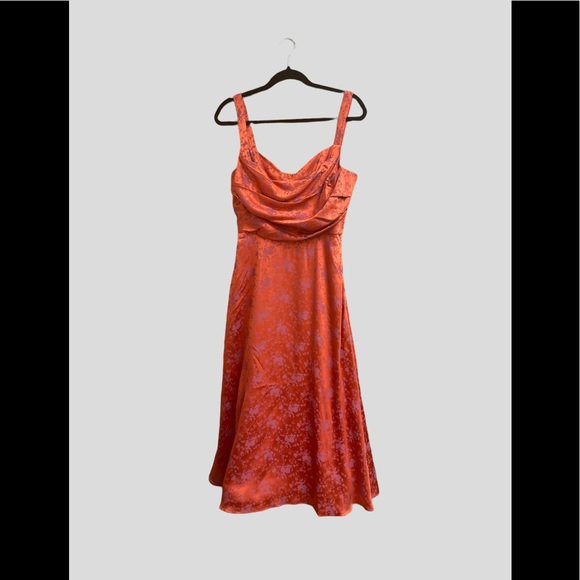 Theia Dresses Clementine Cowl Neck Midi Dress Poshmark